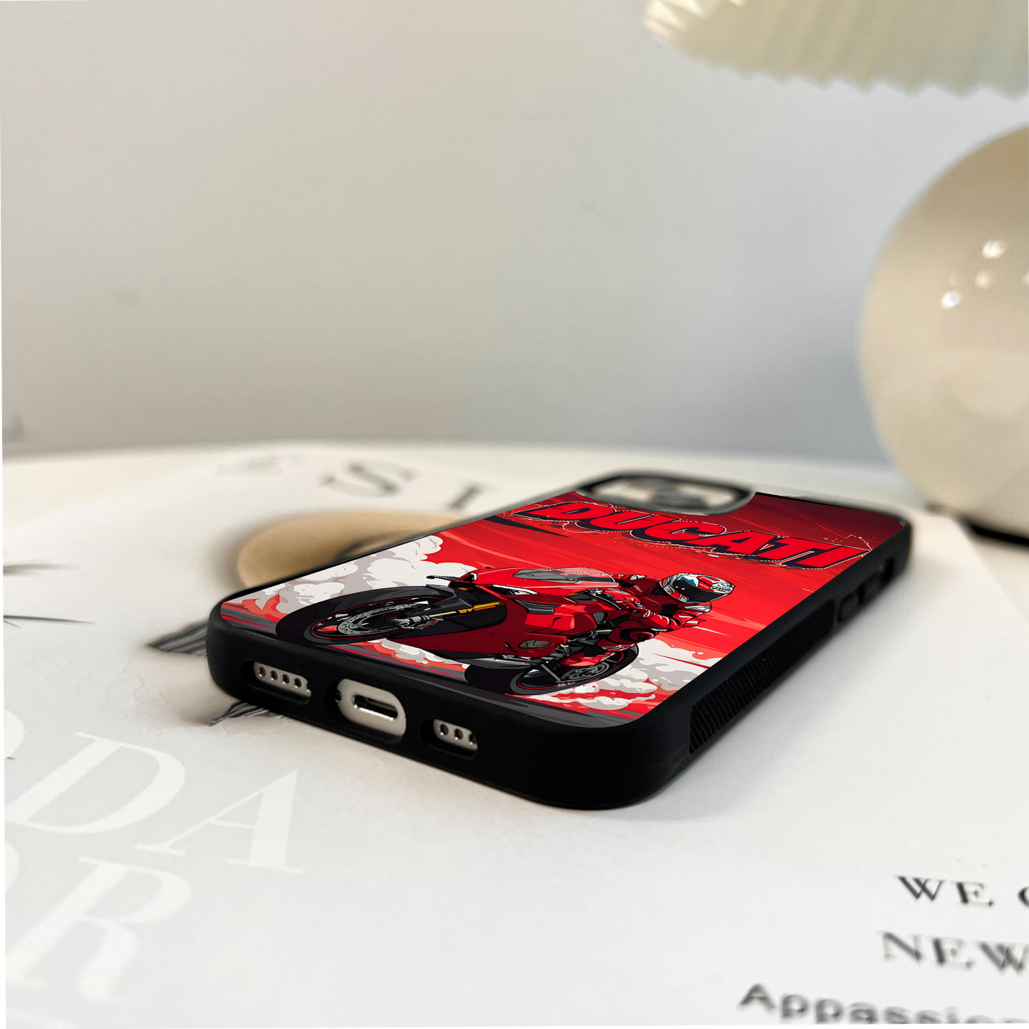 Ducati Red Inferno Glass Case