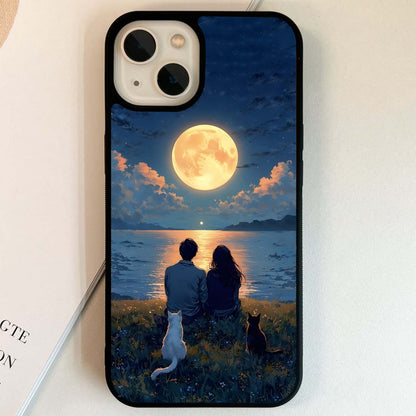 Moonlit Lakeside Promise Glass Case