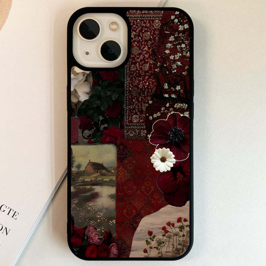 Crimson Garden Reverie Glass Case