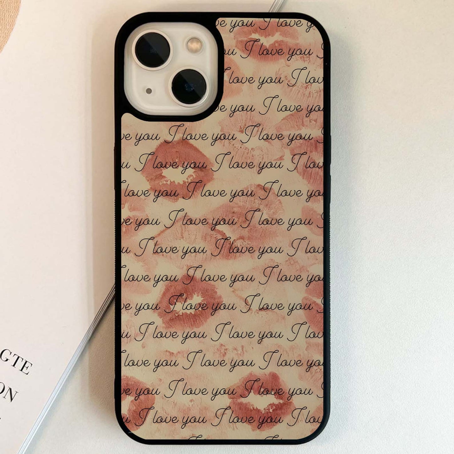 Endless Love Script Glass Case