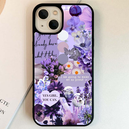 Lavender Self Love Glass Case
