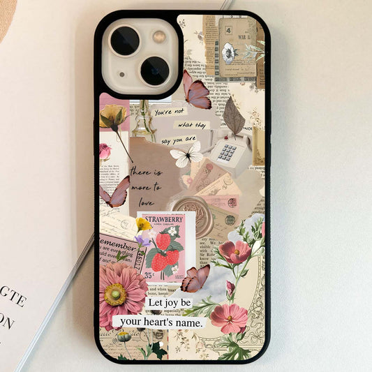 Romantic Letter Kisses Glass Case