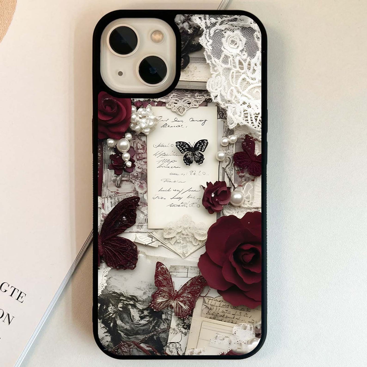 Romantic Vintage Whisper Glass Case