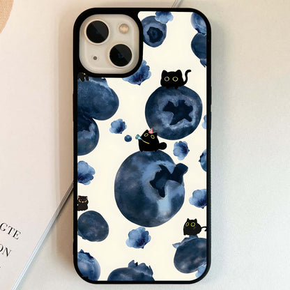Blueberry Cats Dream Glass Case
