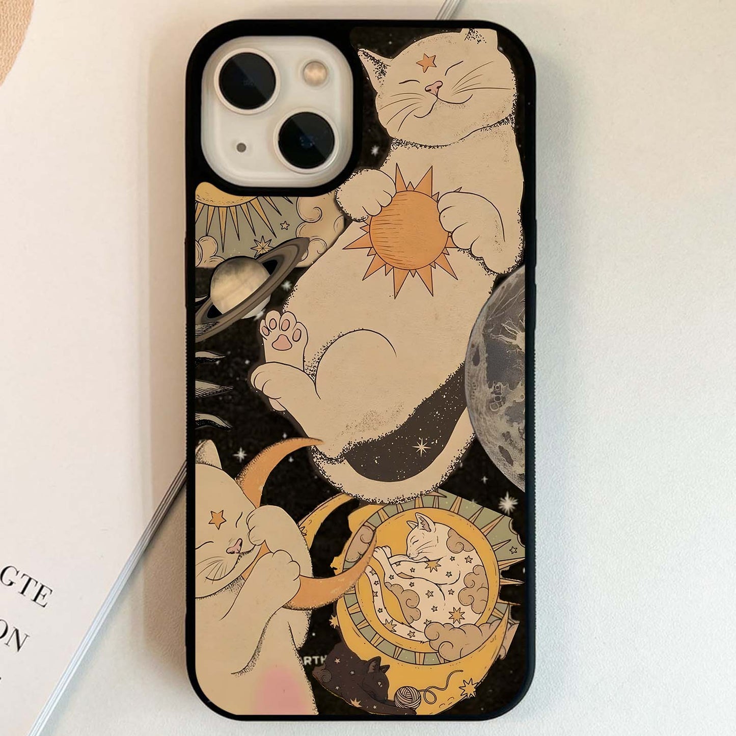 Cosmic Cat Charm Glass Case