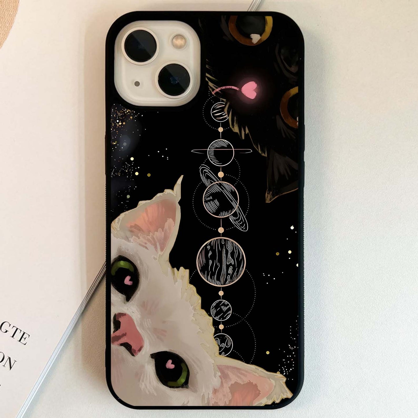 Galactic Cat Glass Case