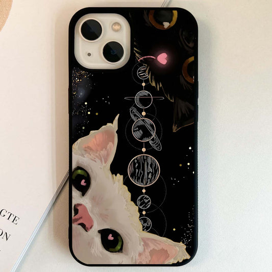 Galactic Cat Glass Case