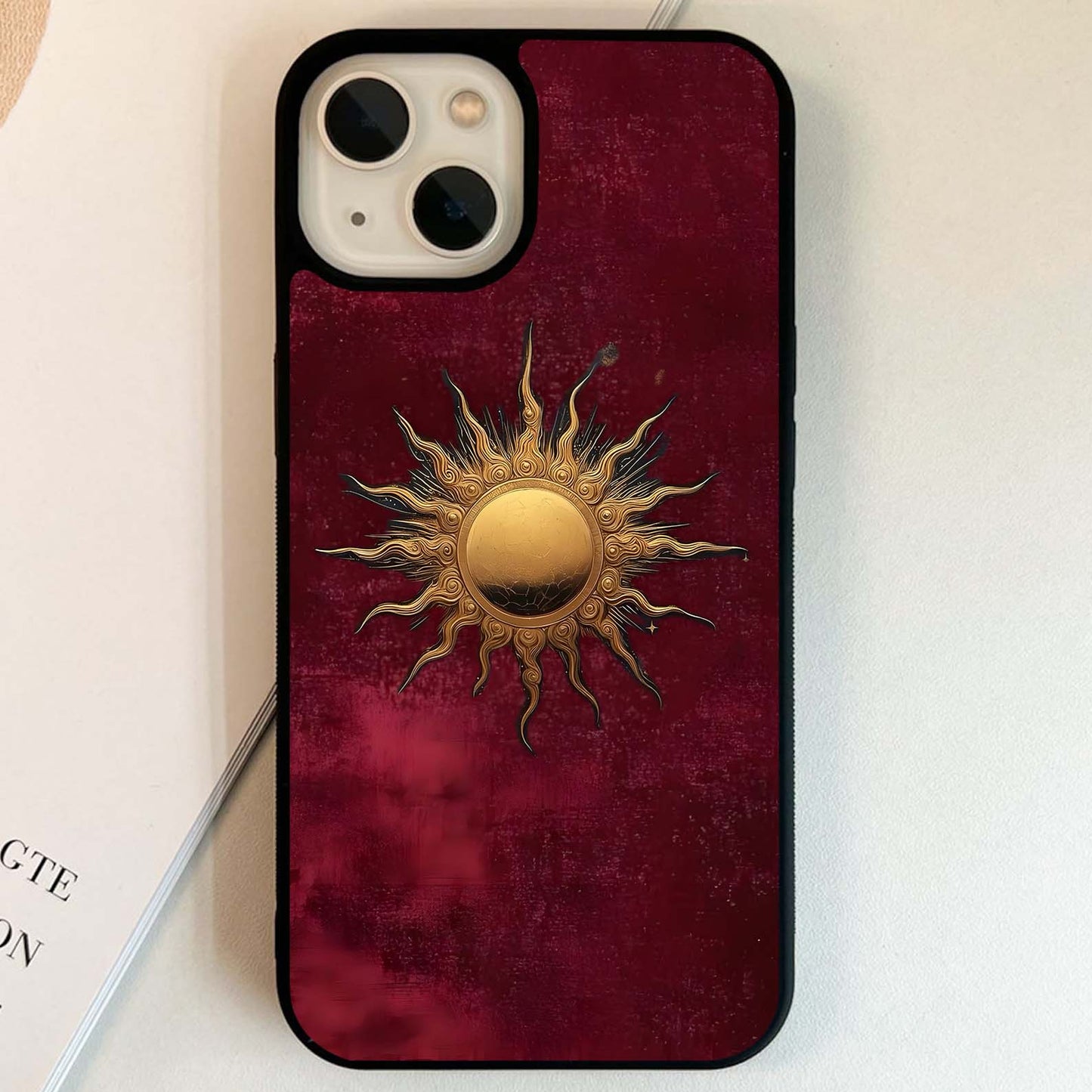 Gold Sun Blush Glass Case