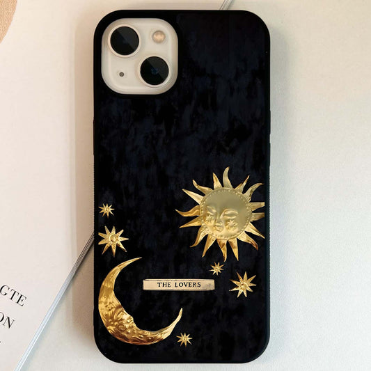 Golden Celestial Charm Glass Case