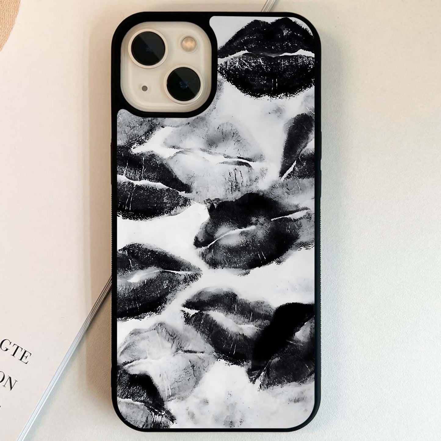 Midnight Kiss Marks Glass Case