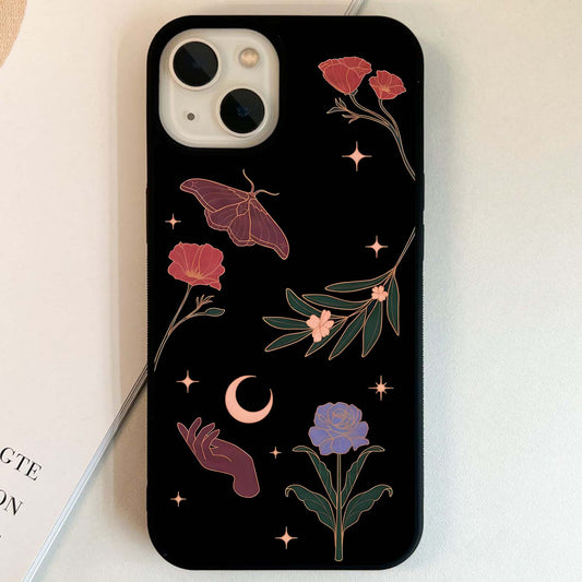 Moonlit Floral Dreams Glass Case