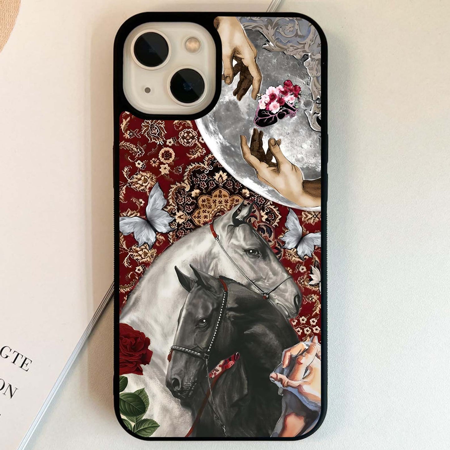 Moonlit Royal Stallion Glass Case