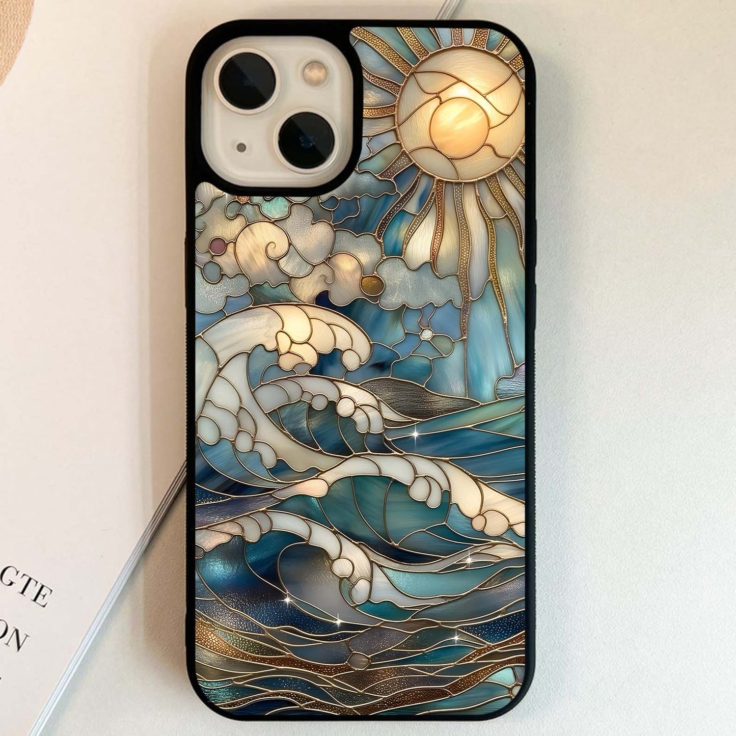 Oceanic Stained- Printed Glass Case