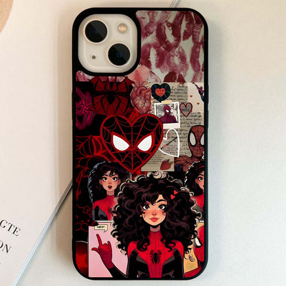 Spider Love Story Glass Case