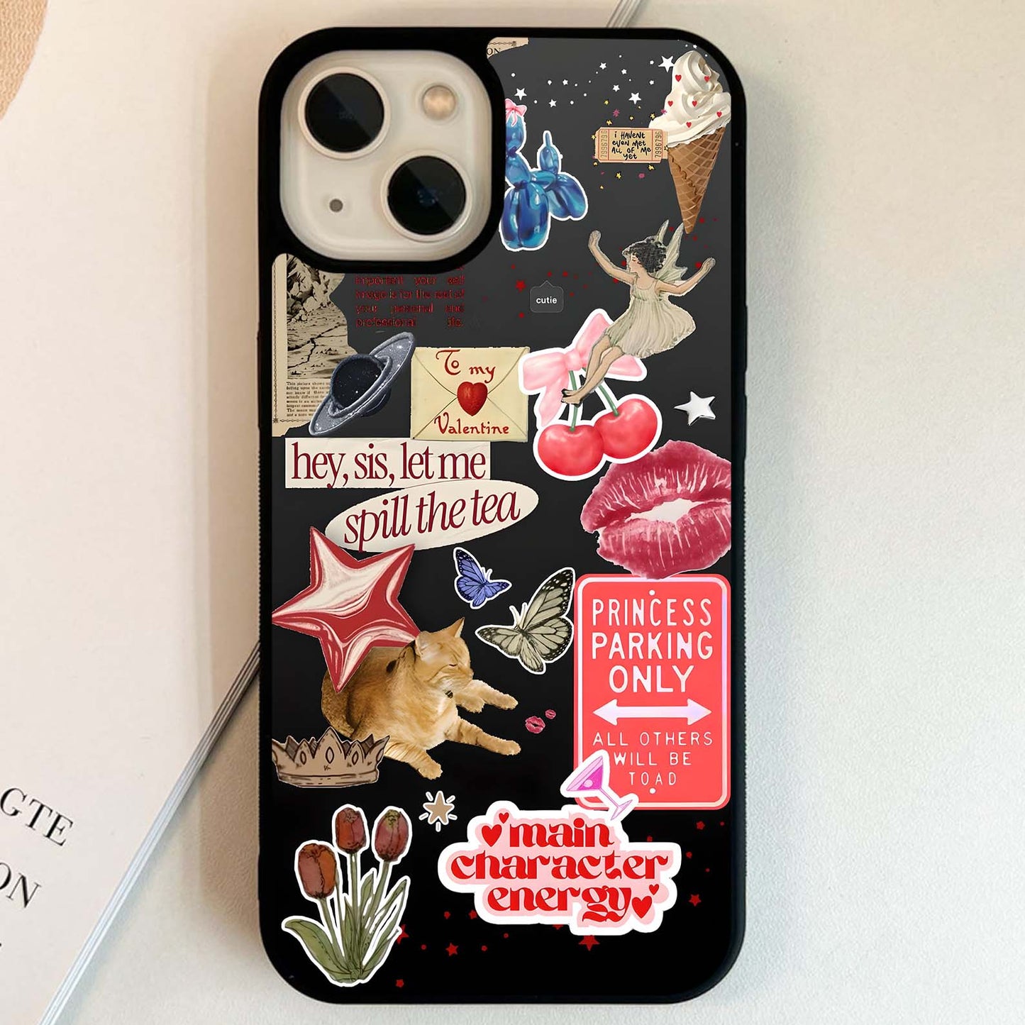 प्यारा और सरल हार्ट ग्लास केस