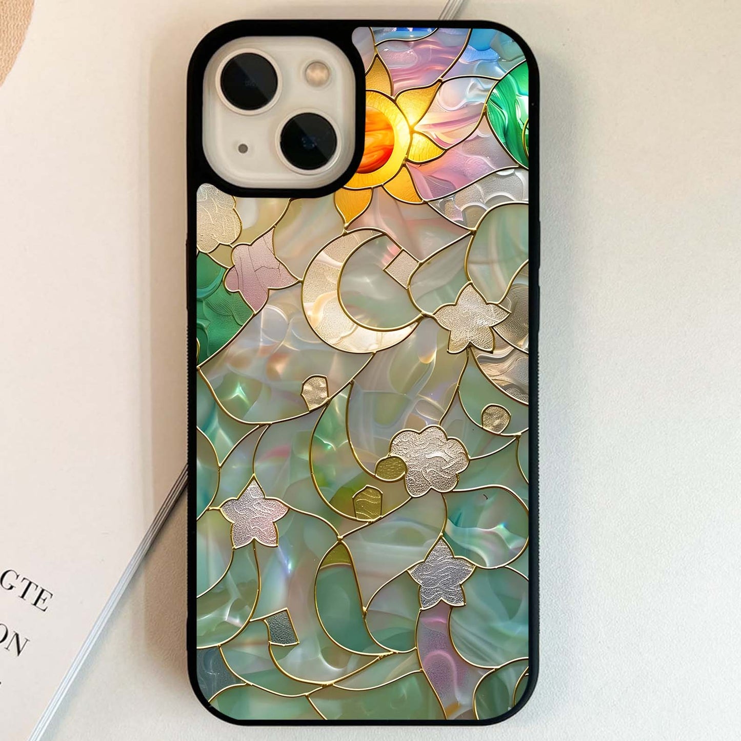 Stained Sunrise Glow Glass Case