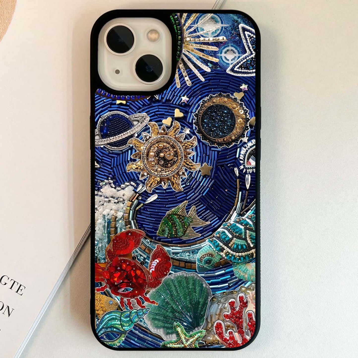 Universe Underwater Spark Glass Case