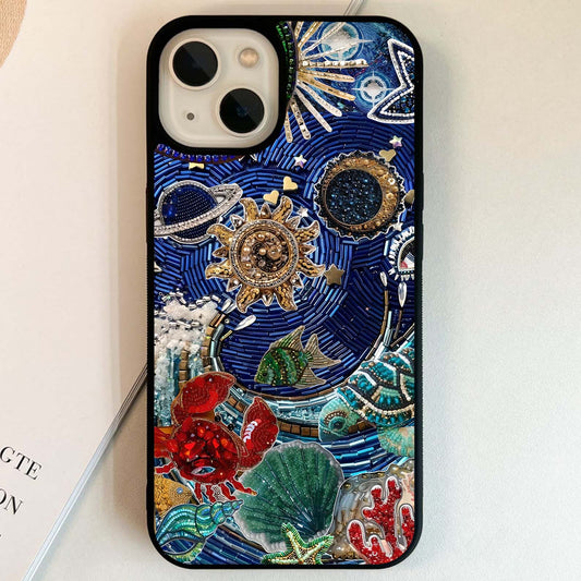 Universe Underwater Spark Glass Case