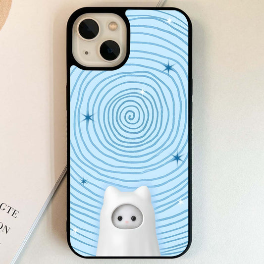 Whirl Cat Space Glass Case