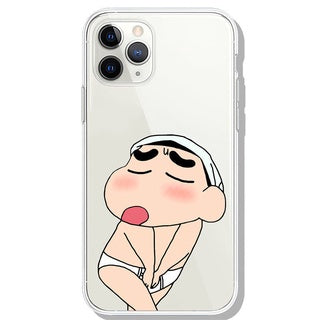 Funny Sinchan Cute Clear Silicon Case Cover