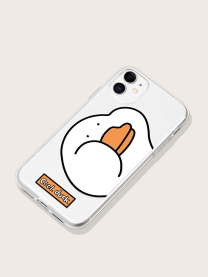 Cool Duck Cute Clear Silicon Case Cover