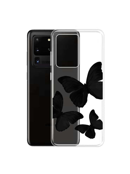 Cute Butterfly Pattern V2 Clear Silicon Case Cover