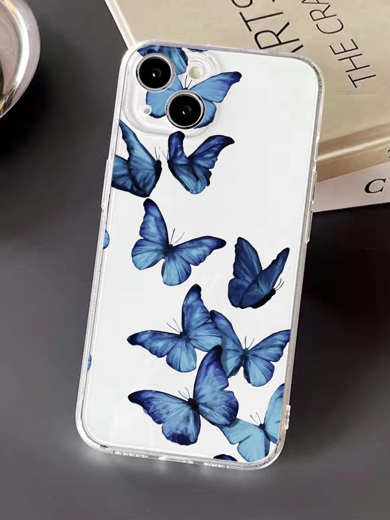 Cute Butterfly Pattern V2 Clear Silicon Case Cover