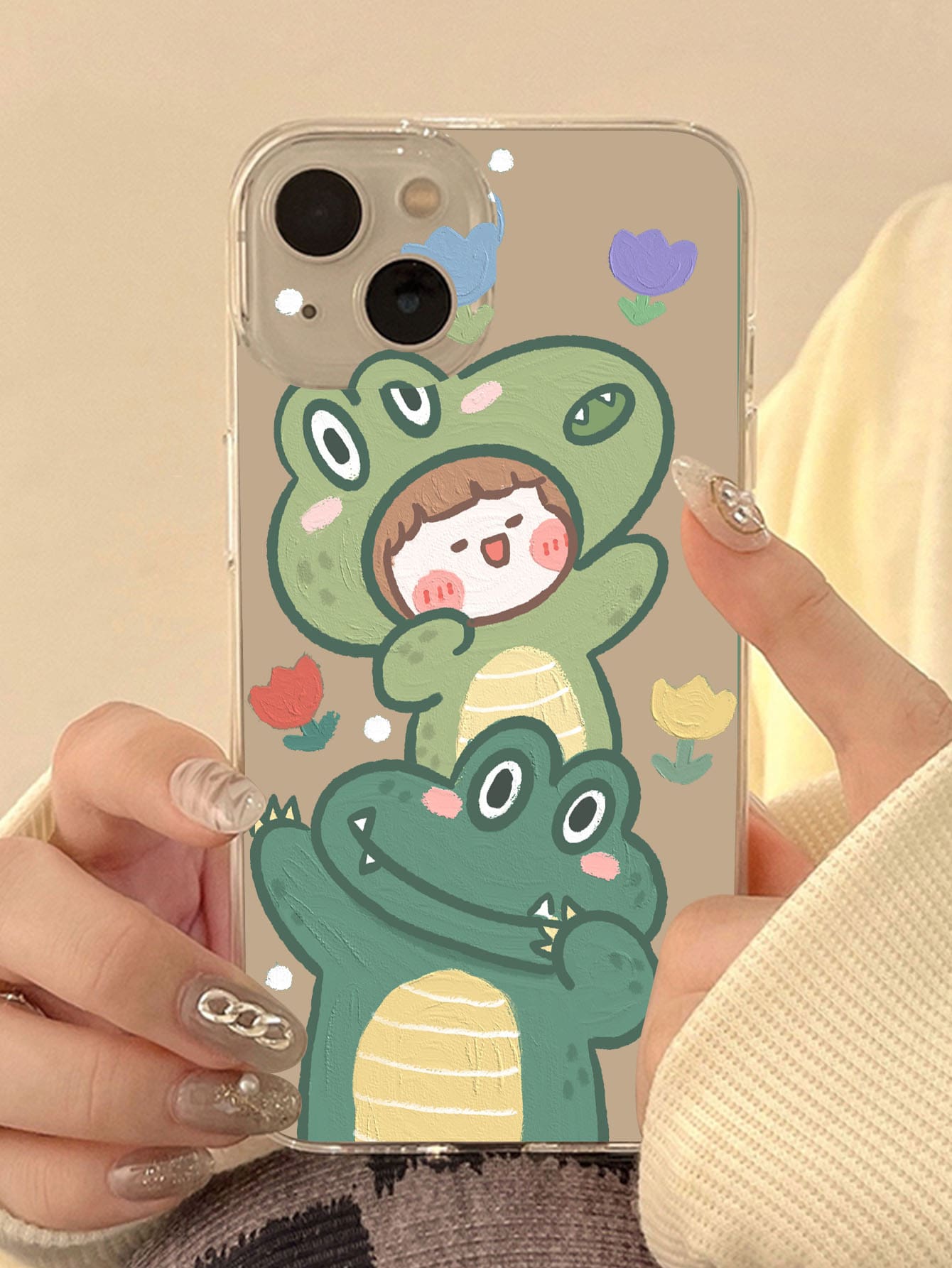 Cute Dragon Design Clear Silicon Case Cover