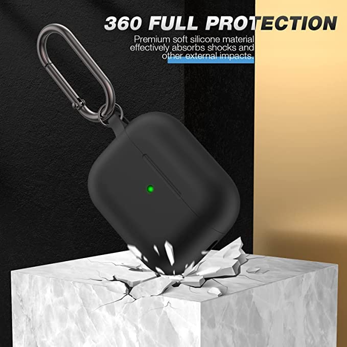 Airpods Pro 2 Soft Silicon Case - Black
