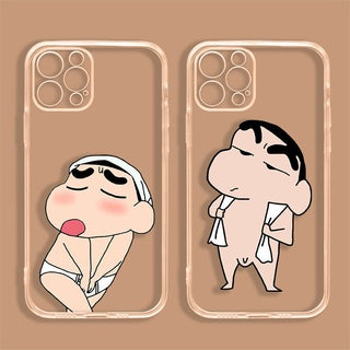 Funny Sinchan Cute Clear Silicon Case Cover