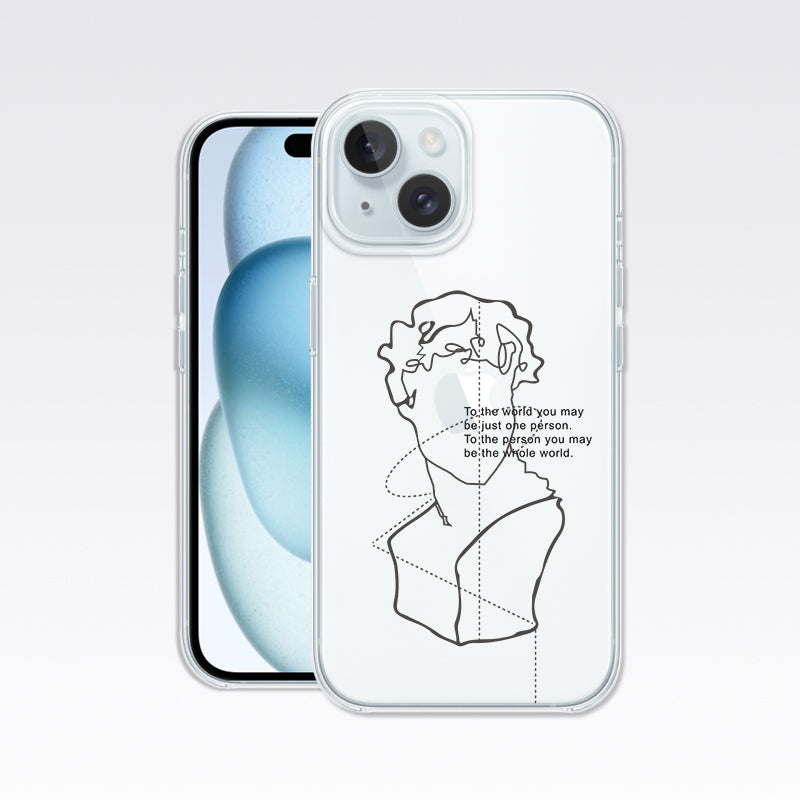 Aesthetic Face Clear Silicon Cover