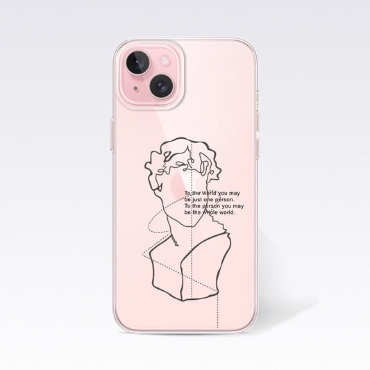 Aesthetic Face Clear Silicon Cover