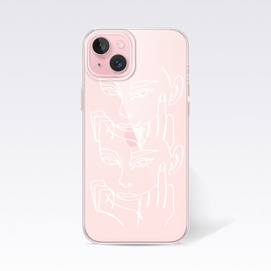 Aesthetic Girl Soft Clear Silicon Cover