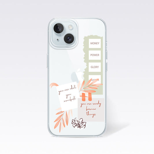 Aesthetic Positivity Clear Silicon Cover