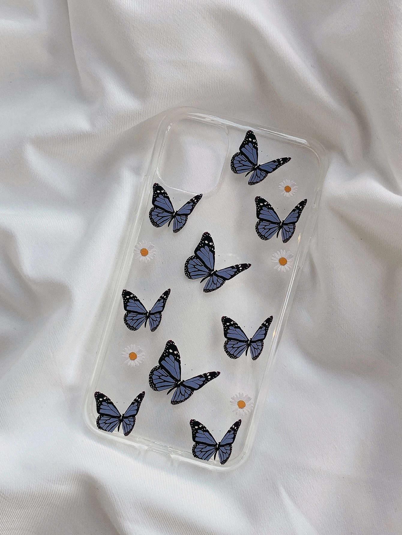 Cute Butterfly Pattern V1 Clear Silicon Case Cover