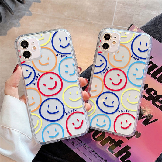 Smile (Smiley) Cute Clear Silicon Case Cover