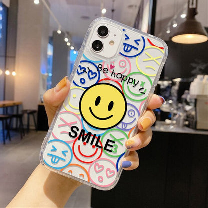 Smile (Smiley) Cute Clear Silicon Case Cover