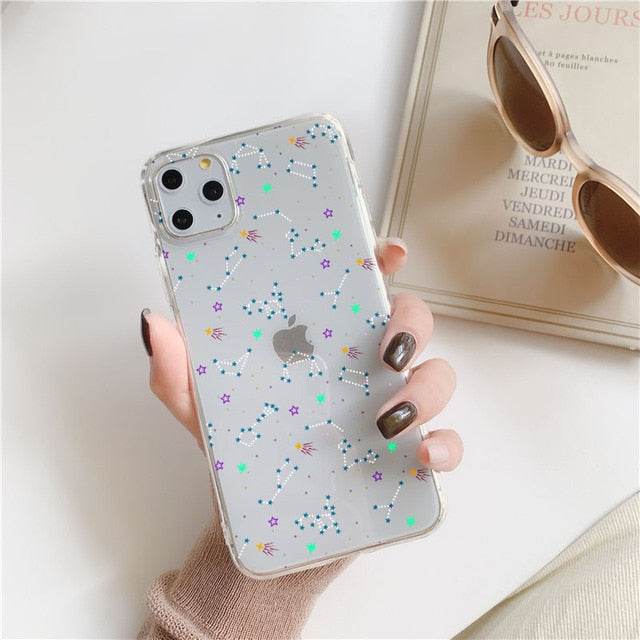 Space Planet/ Stars Soft Clear Silicon Case Cover