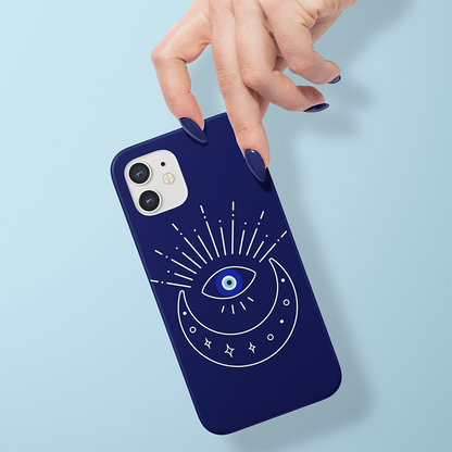 Evil Eye Slim Case Cover With Same Design Holder