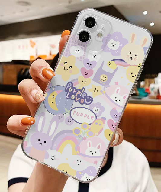 Multiple Toons Soft V2 Clear Silicon Case Cover