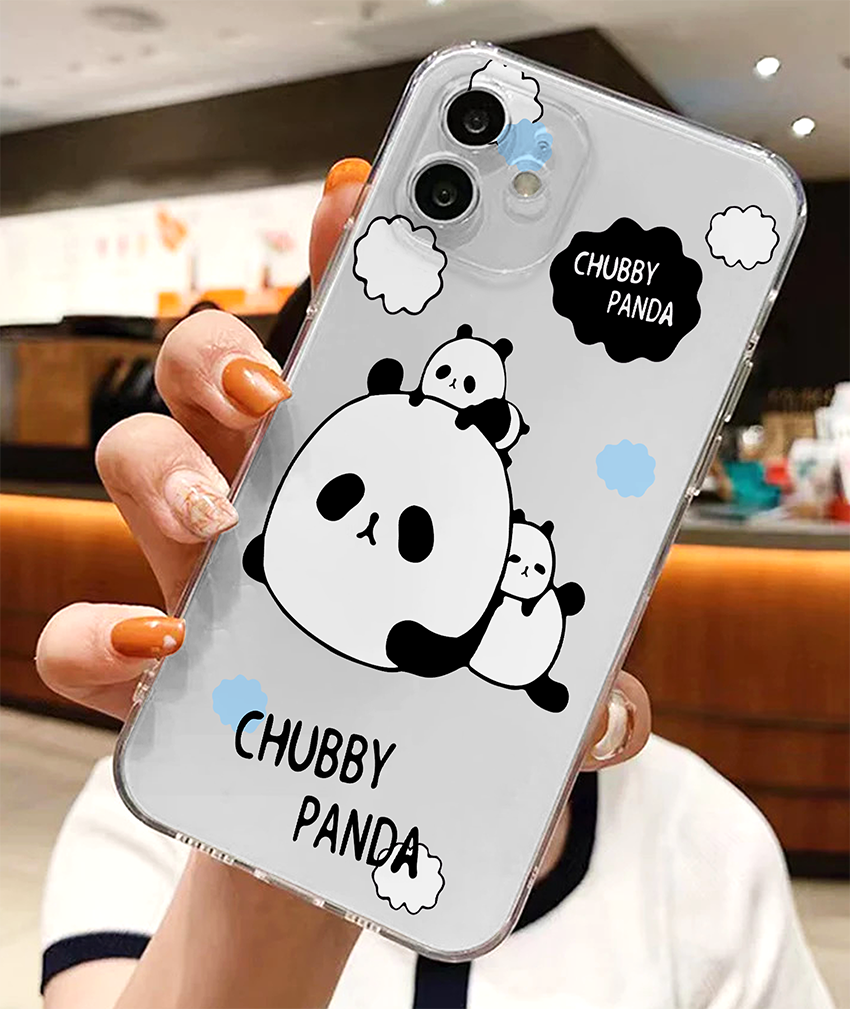 Chubby Panda Soft Clear Silicon Case Cover