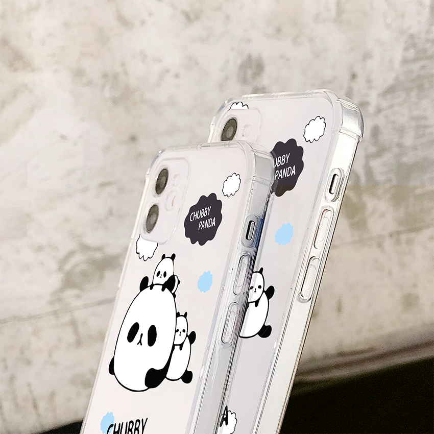 Chubby Panda Soft Clear Silicon Case Cover