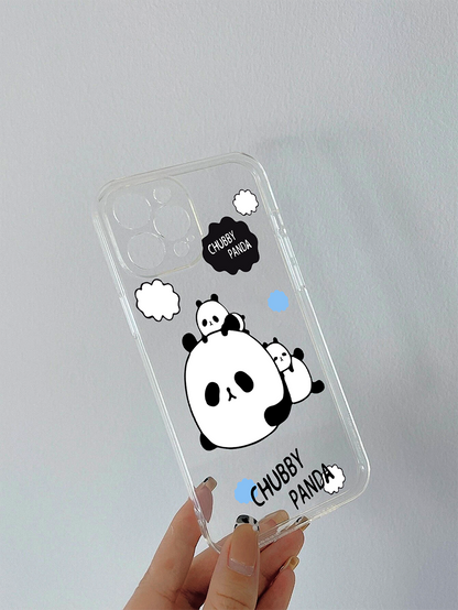 Chubby Panda Soft Clear Silicon Case Cover