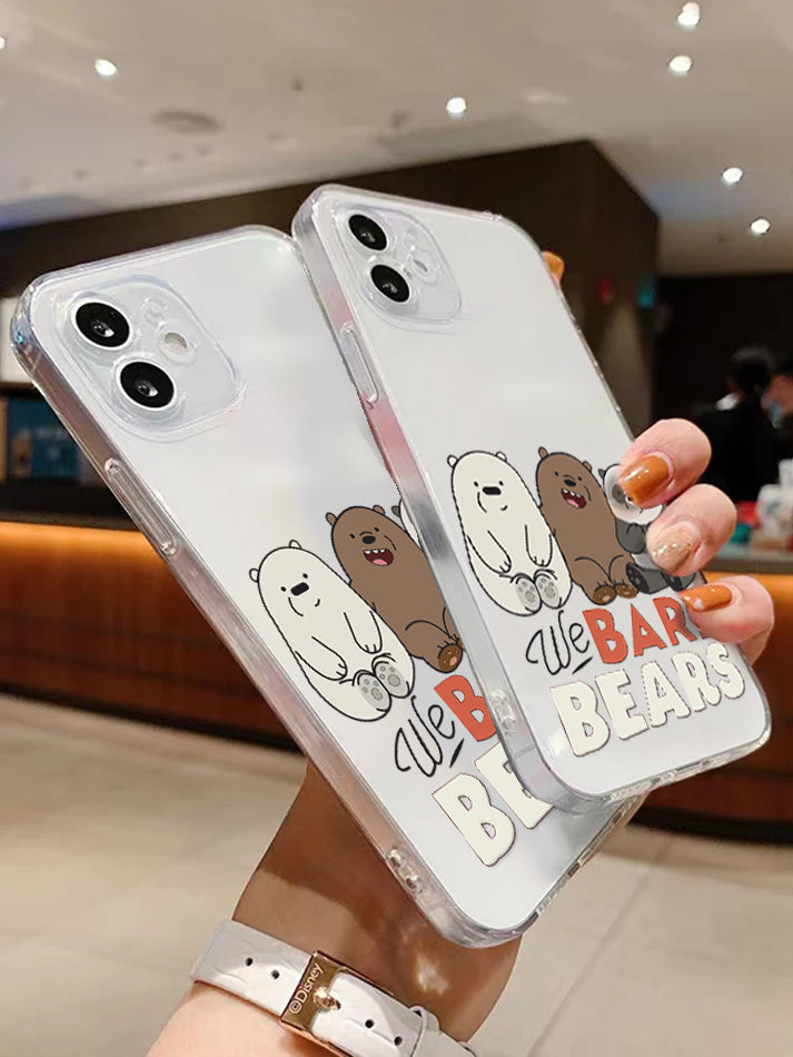 We Bare Bears Soft Clear Silicon Case Cover