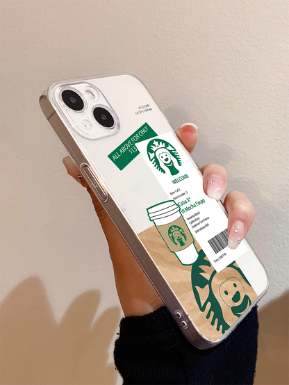 Starbucks Welcome Soft Clear Silicon Case Cover