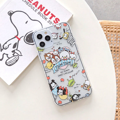 Mickey, Minnie & Friends Clear Silicon Case Cover