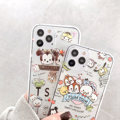 Mickey, Minnie & Friends Clear Silicon Case Cover