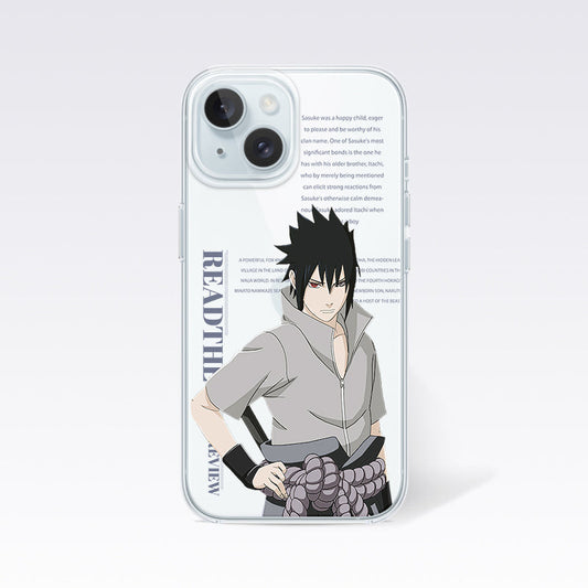 Naruto Sasuke Anime Clear Silicon Cover
