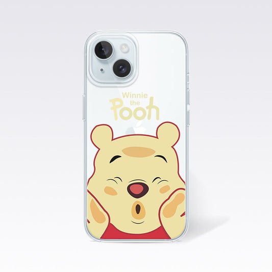 Pooh and Stitch-Pooh Clear Silicon Cover