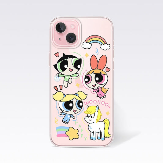 Powerpuff Girls Clear Silicon Cover